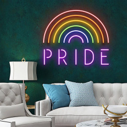 Pride Rainbow Neon Sign LGBT Community Wall Art Decor