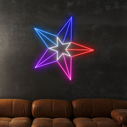 Flash Star Neon Sign Wall Art Decor