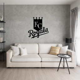 Kansas City Royals Baseball Metal Sign