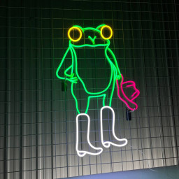 Frog Cowboy Neon Sign Farm Long-lasting Art Wall Decor