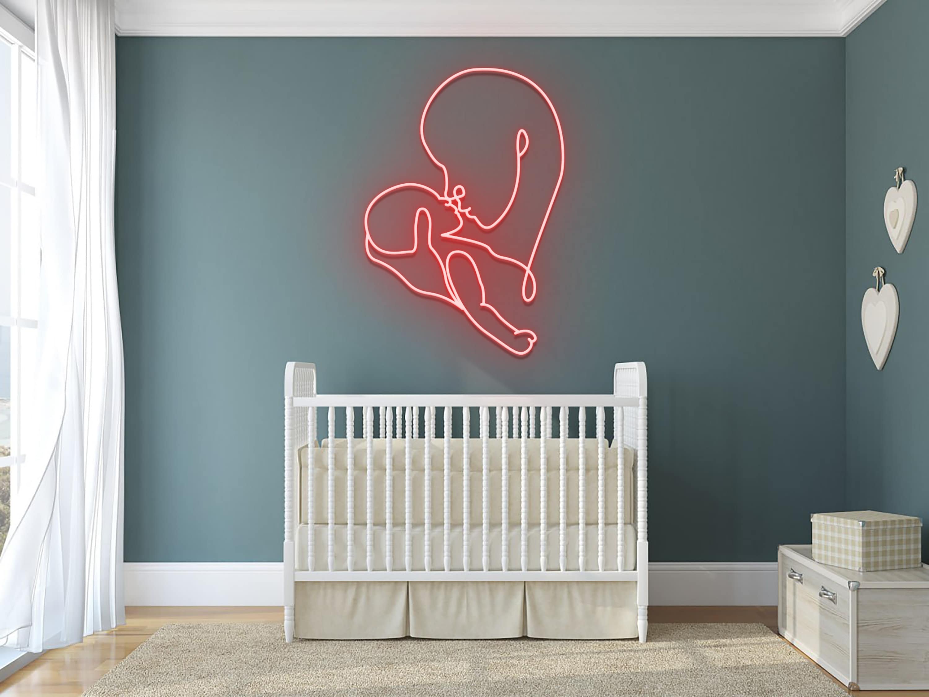 Mom And Baby Neon Sign Mother's Day Gift