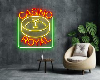 Casino Royal Cards Neon Sign Playing Cards Pokers Aces