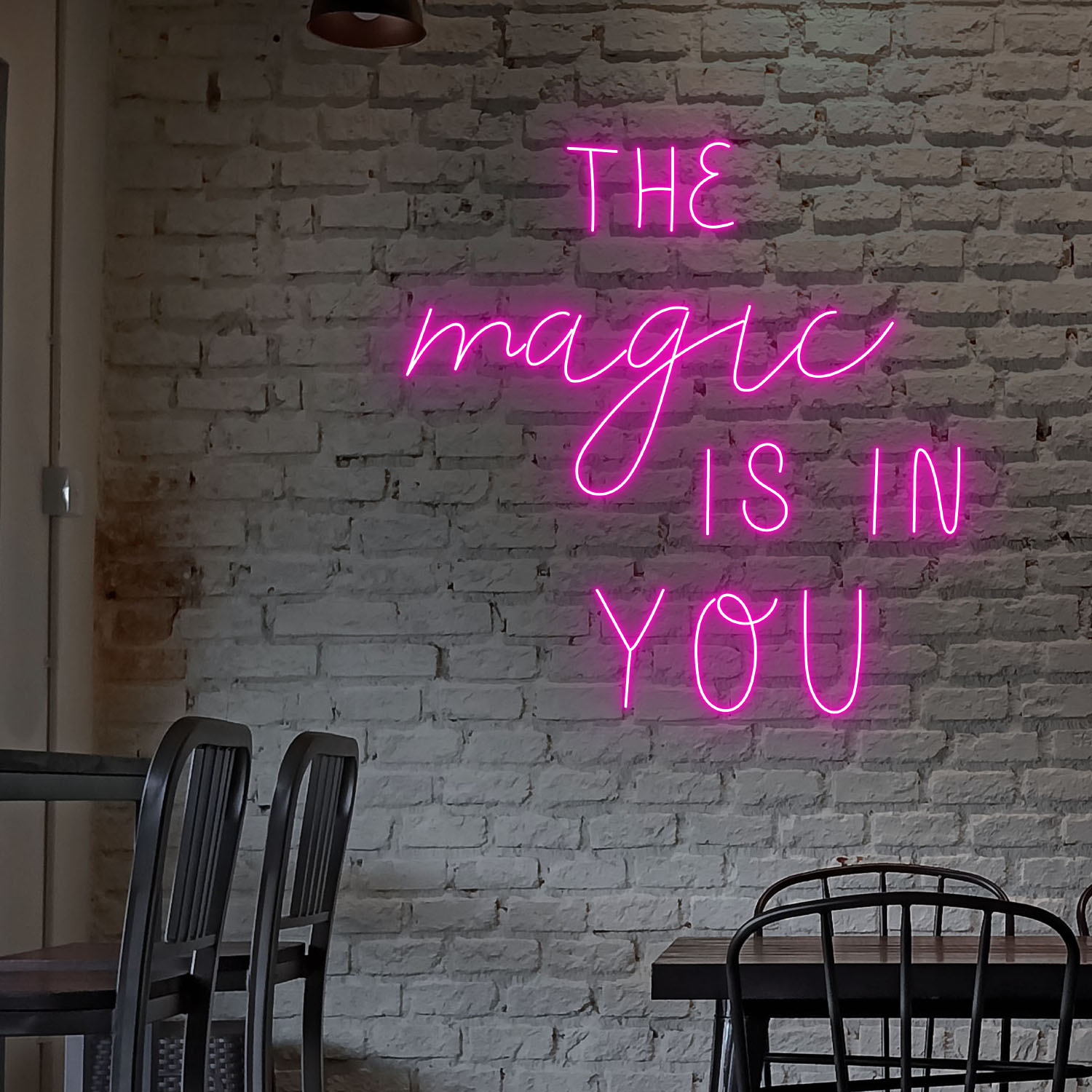 The Magic Is You Neon Sign Wall Art Home Decor