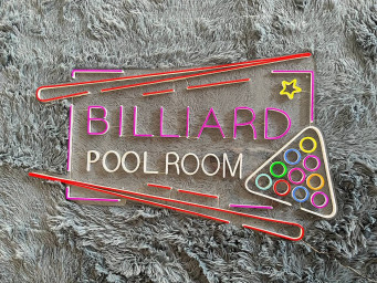 Billiards Neon Sign Home Decor