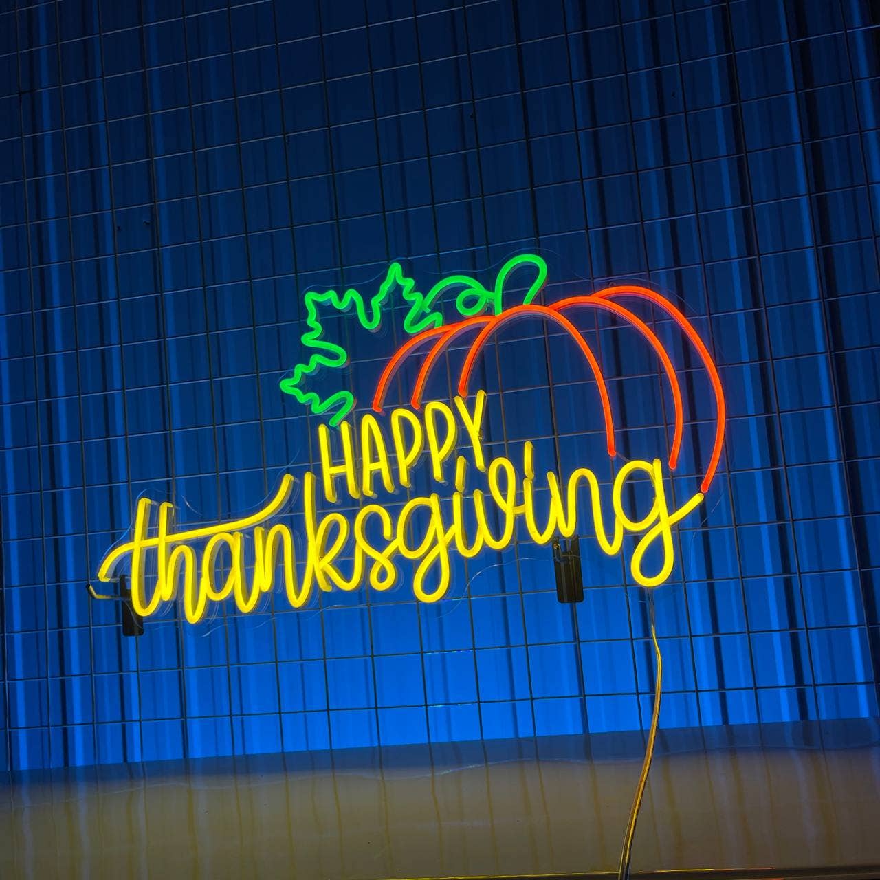 Happy Thanksgiving Neon Sign Thanksgiving Lights Decor