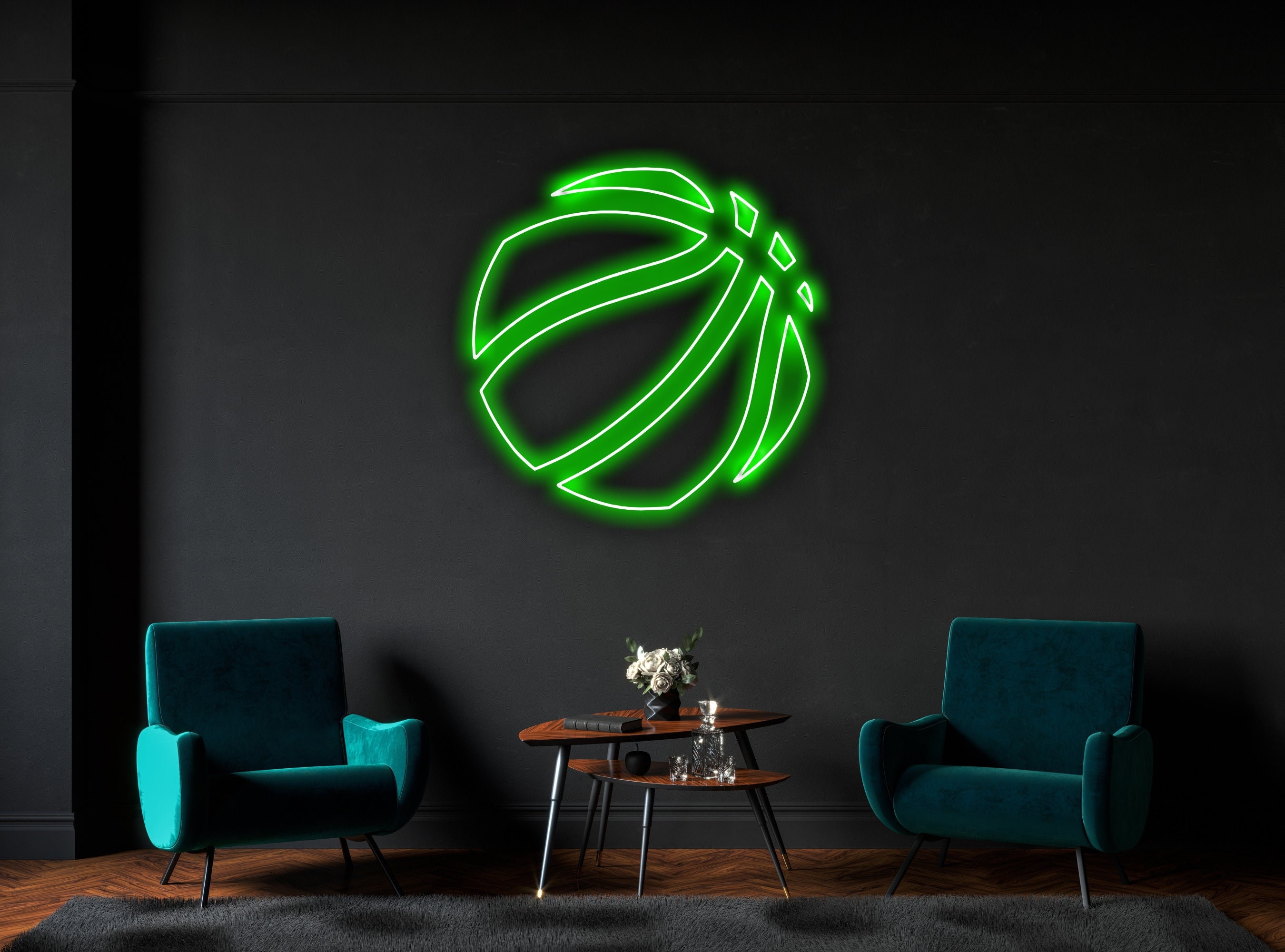 Basketball Ball Neon Sign