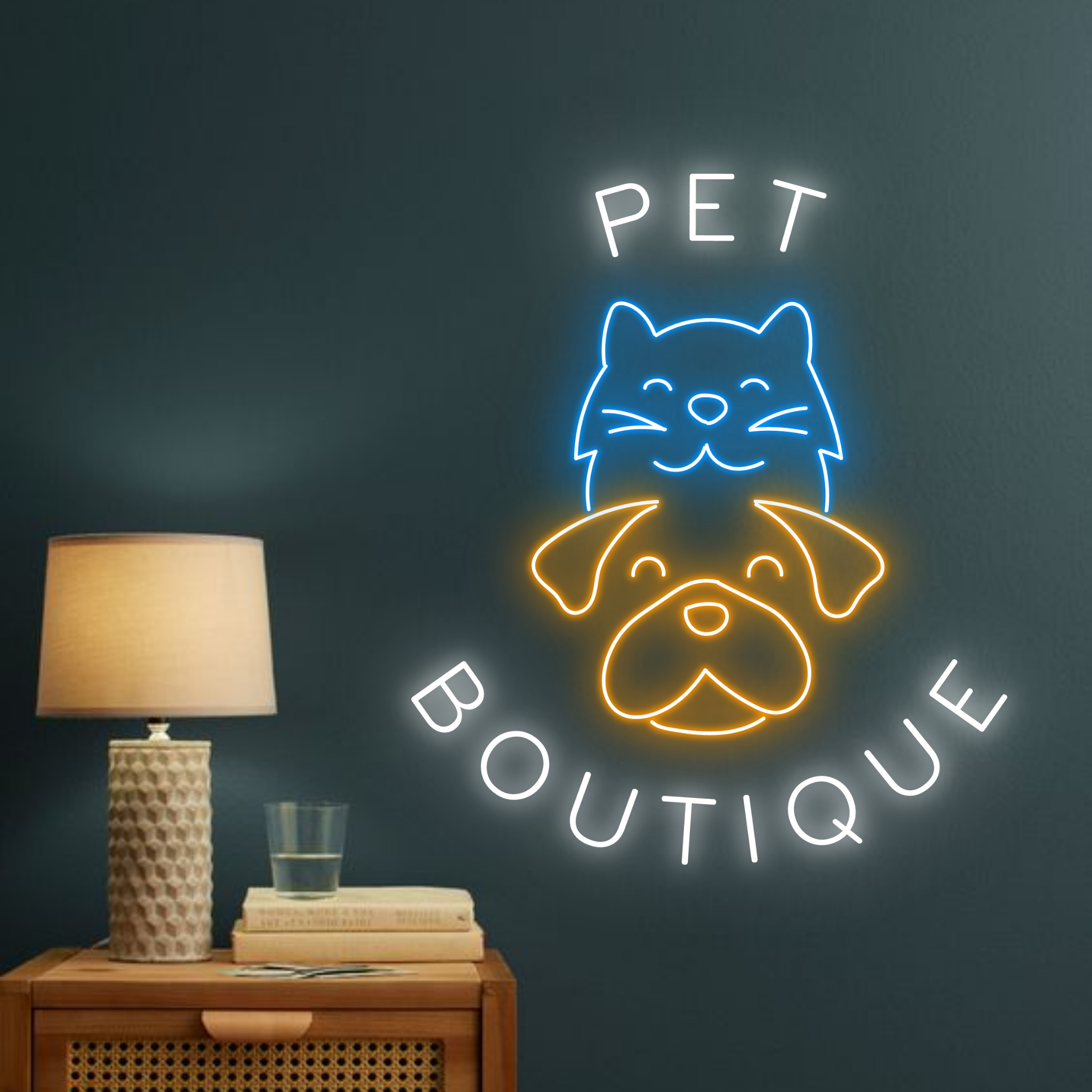 Pet Boutique Neon Signs Signboard for Pet Salon Shop