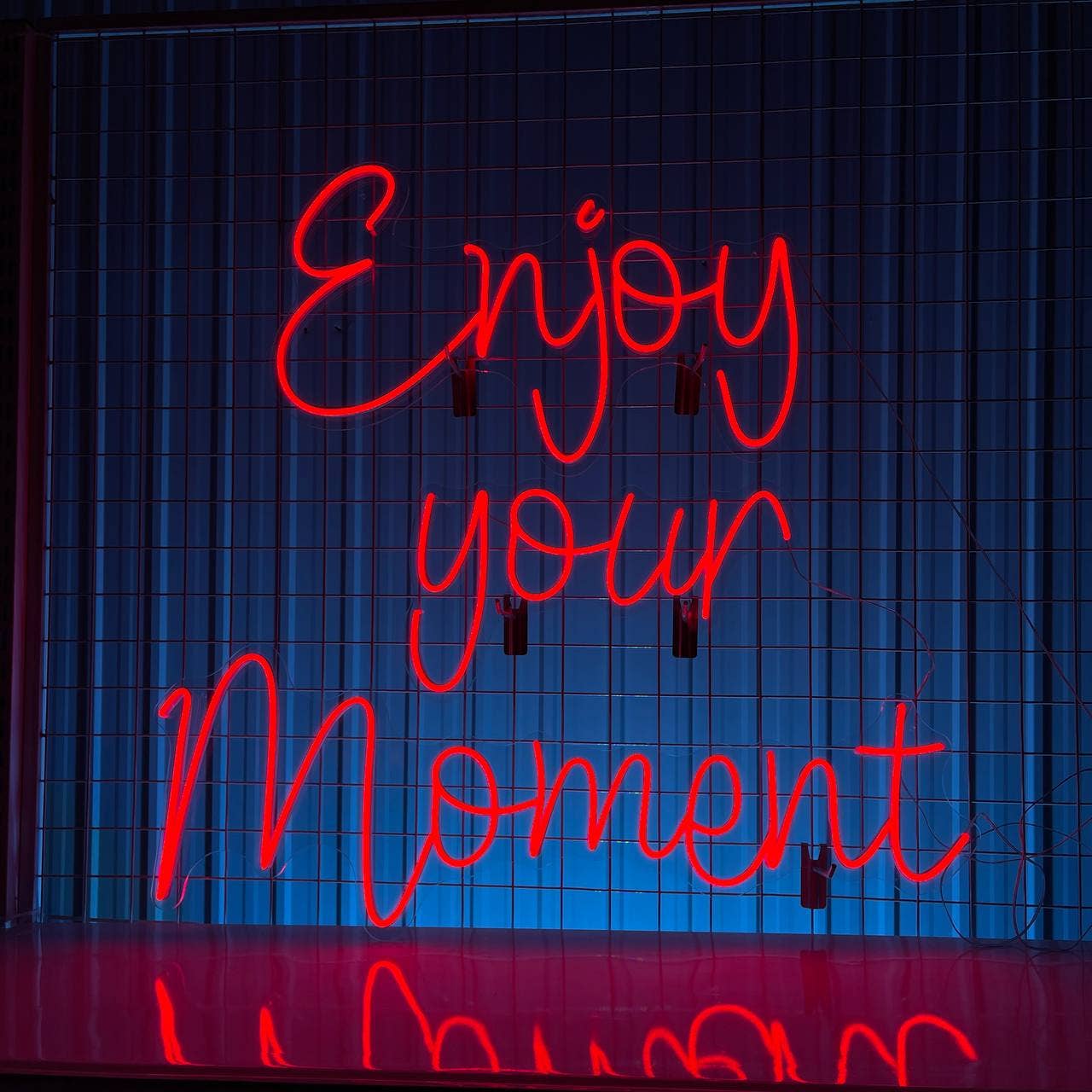 Enjoy Your Moment Neon Sign Trendy Wall Decor