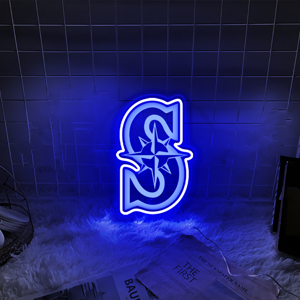 Baseball Seattle Mariners Laser Sign