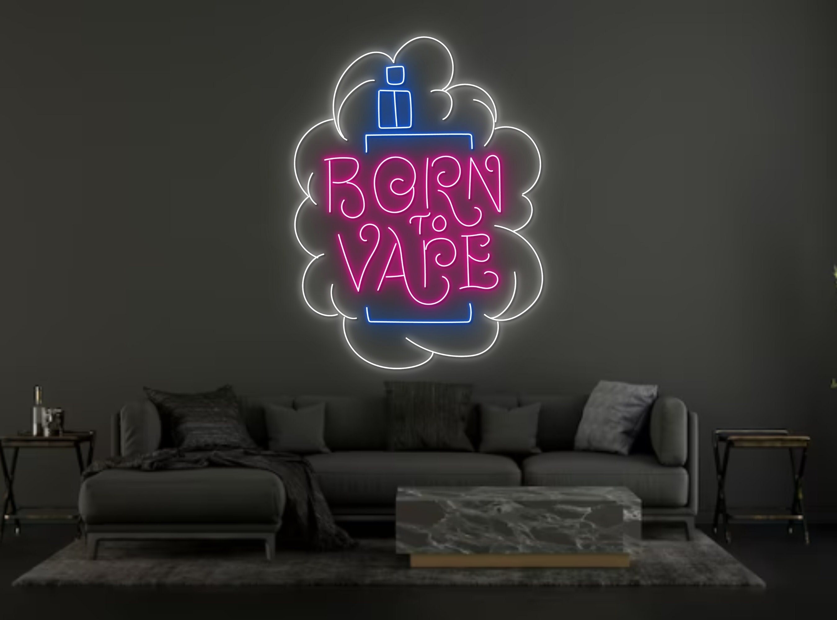 Born To Vape Smoking Shop Display Neon Sign