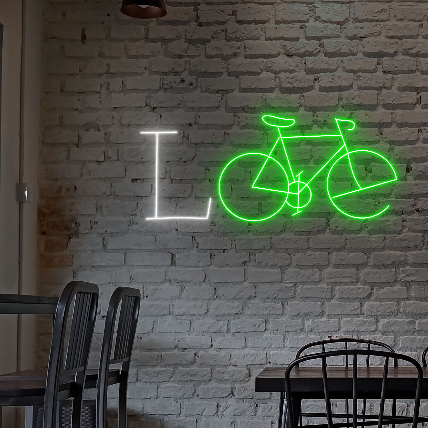 Bicycle Love Neon Sign Wall Art Decor