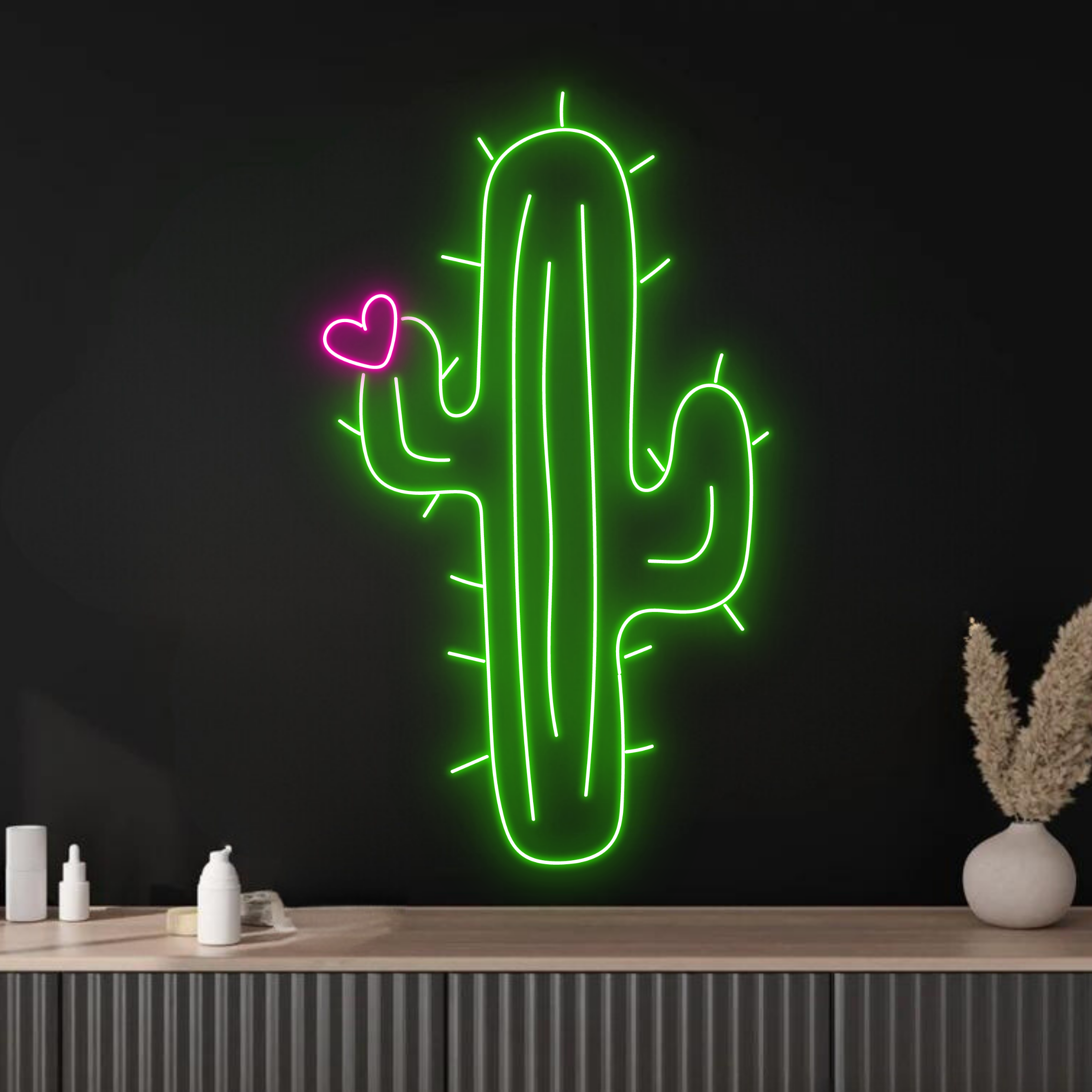 Succulent Neon Signs Plan And Flower Shop Wall Art Decor