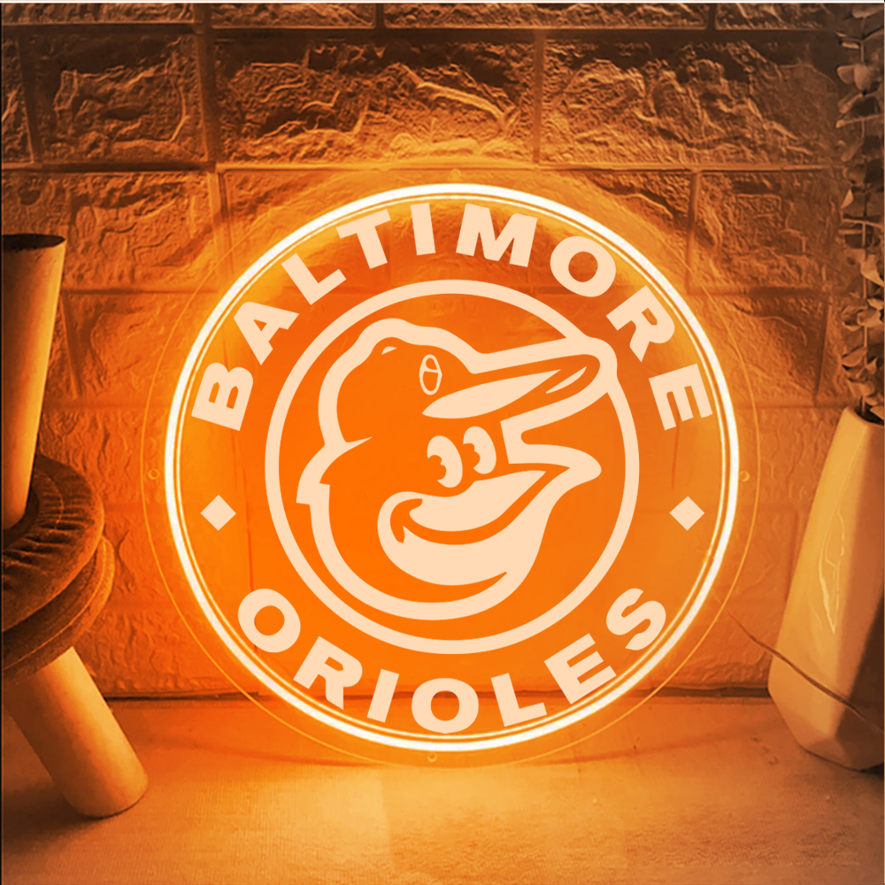 Baseball Baltimore Orioles Laser Sign