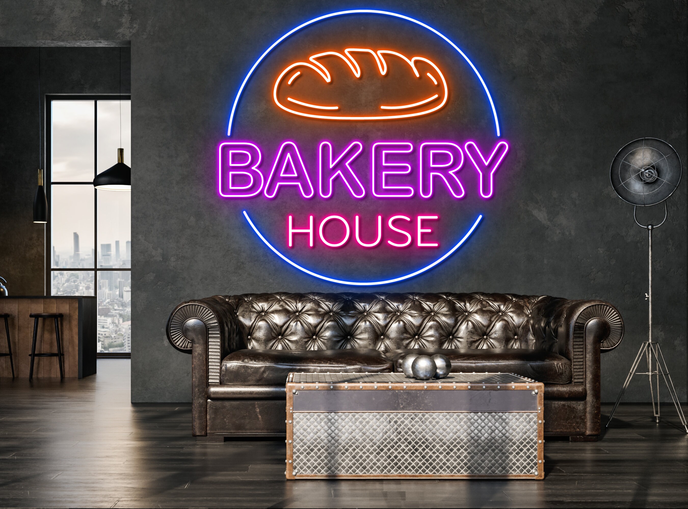 Bakery House Shop Neon Sign