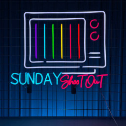 Sunday Shoot Out Neon Sign Vintage Long-lasting Lights Decor