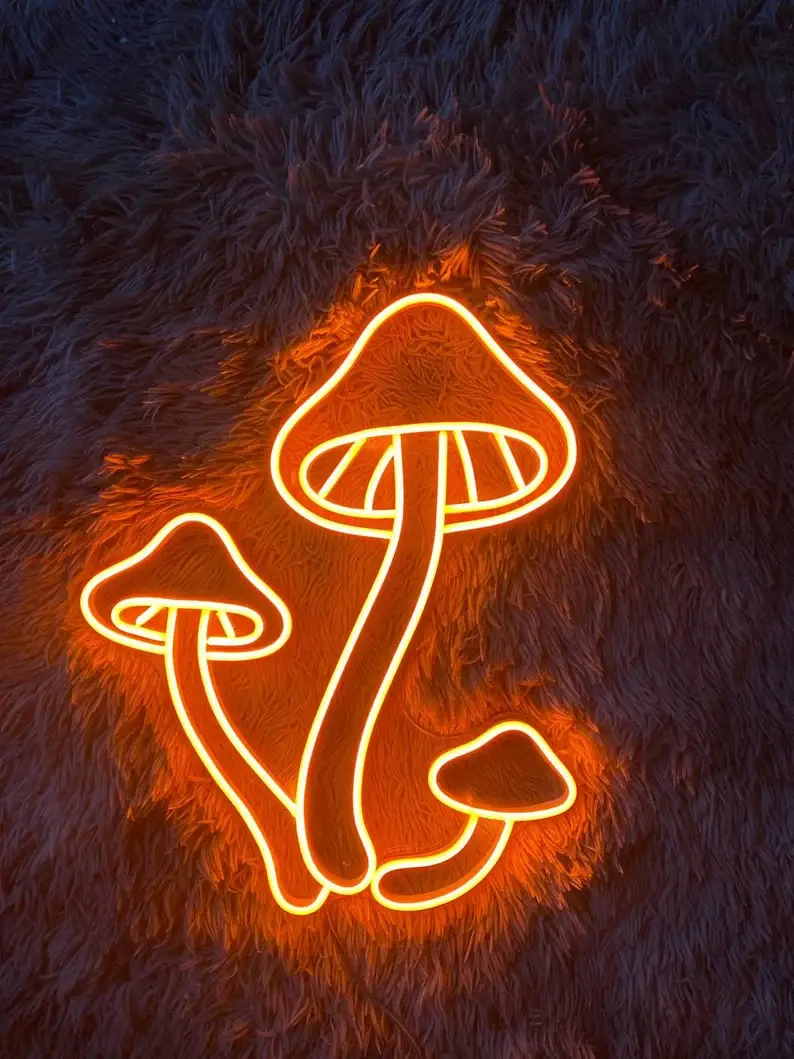 Mushroom Neon Signs Plant Neon Sign