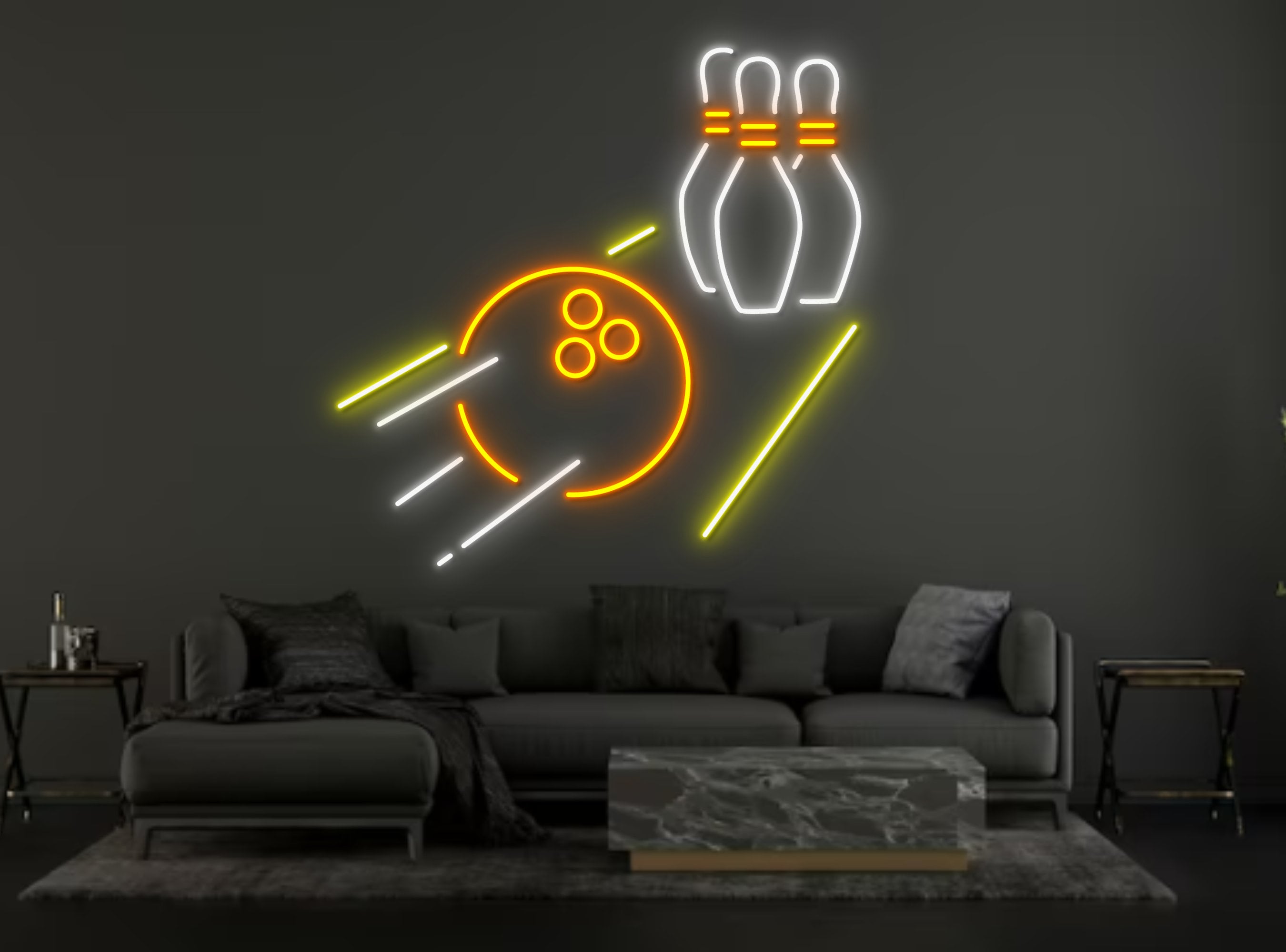 Bowling Ball Neon Sign Sport Lover Gifts