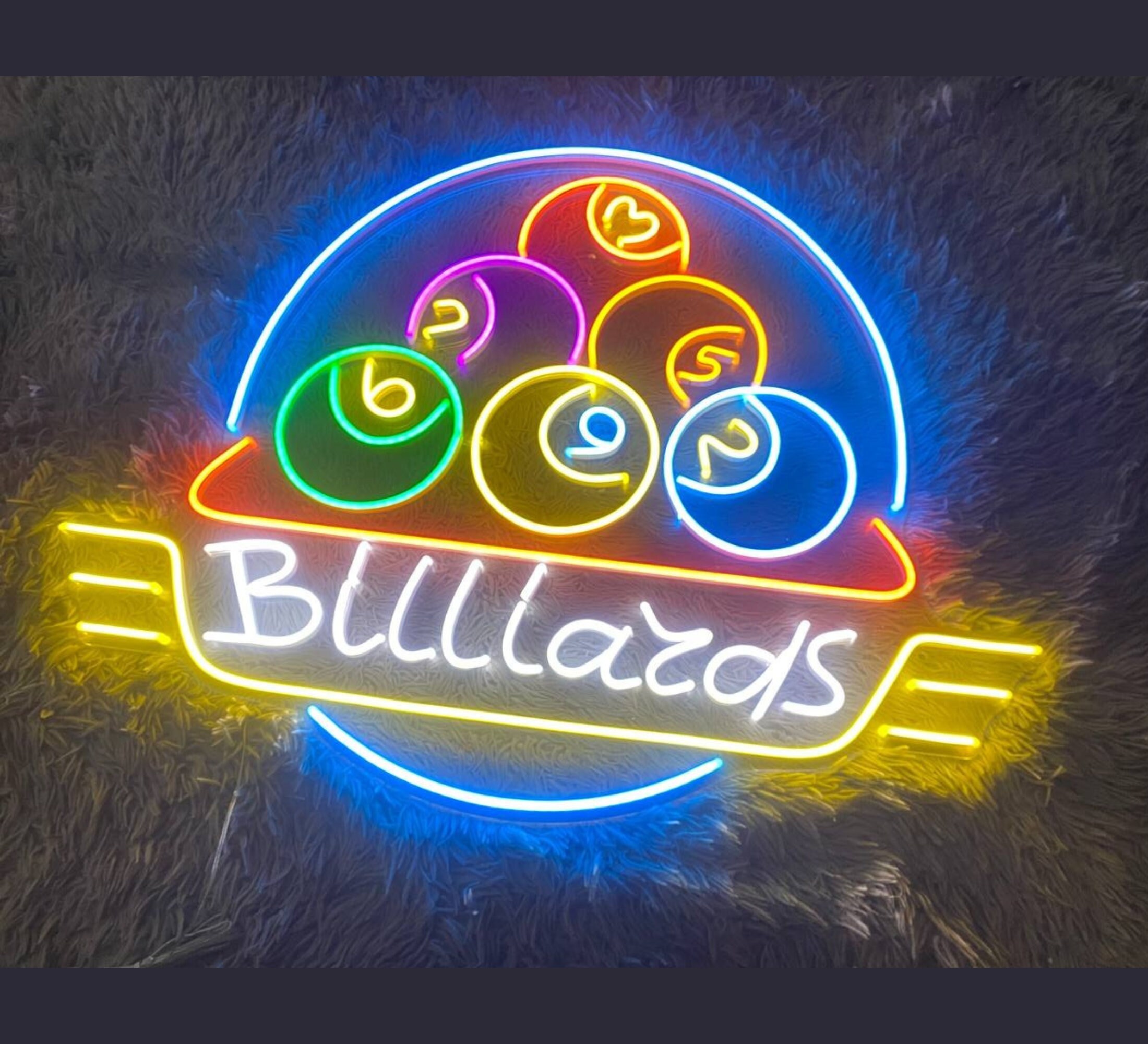 Billiards LED Neon Sign Home Decor