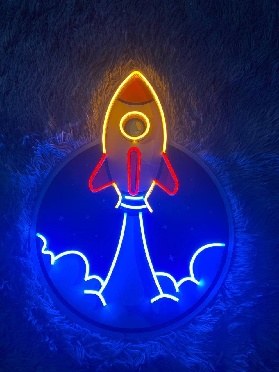 Rocket Neon Signs Custom Neon Sign