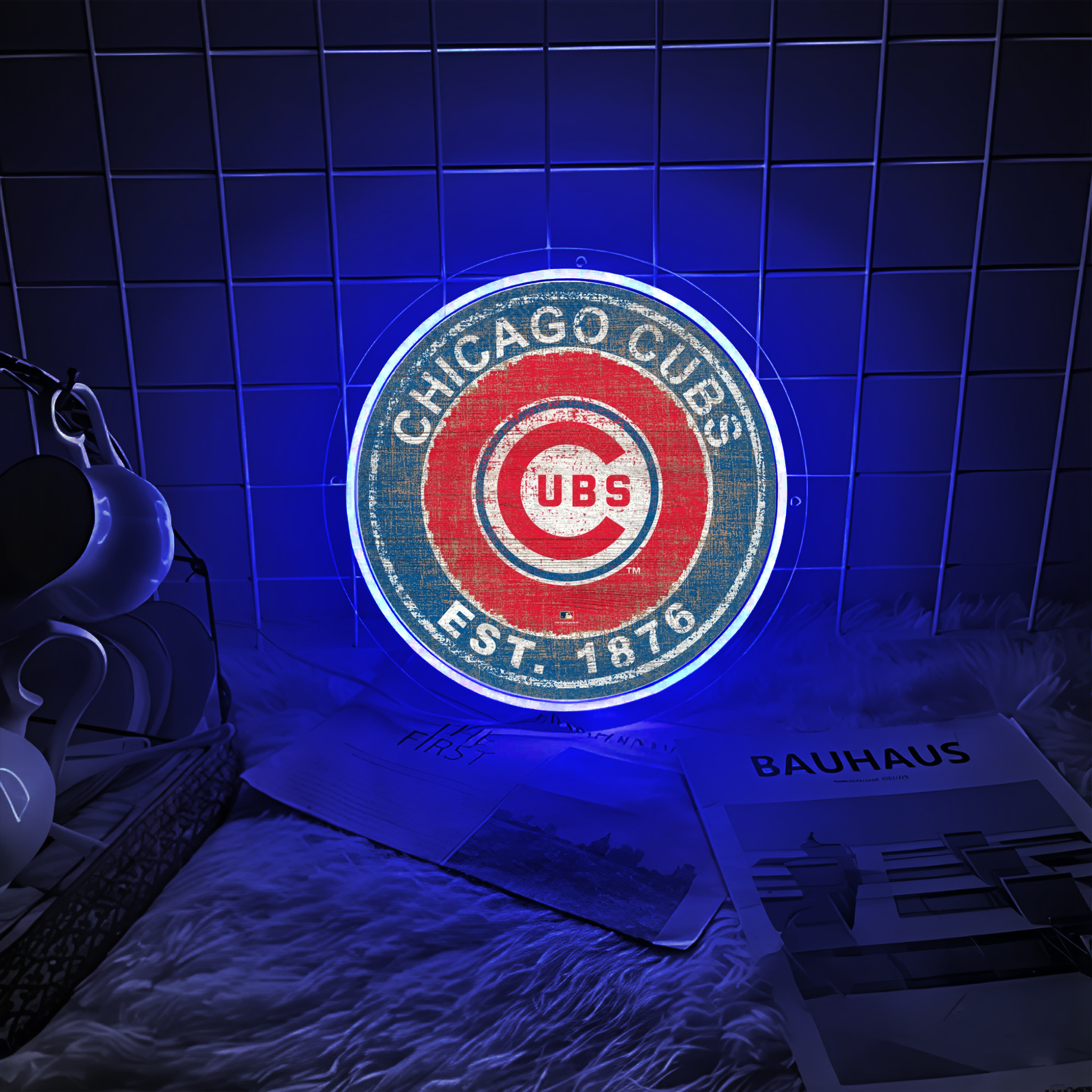 Baseball Chicago Cubs UV Sign