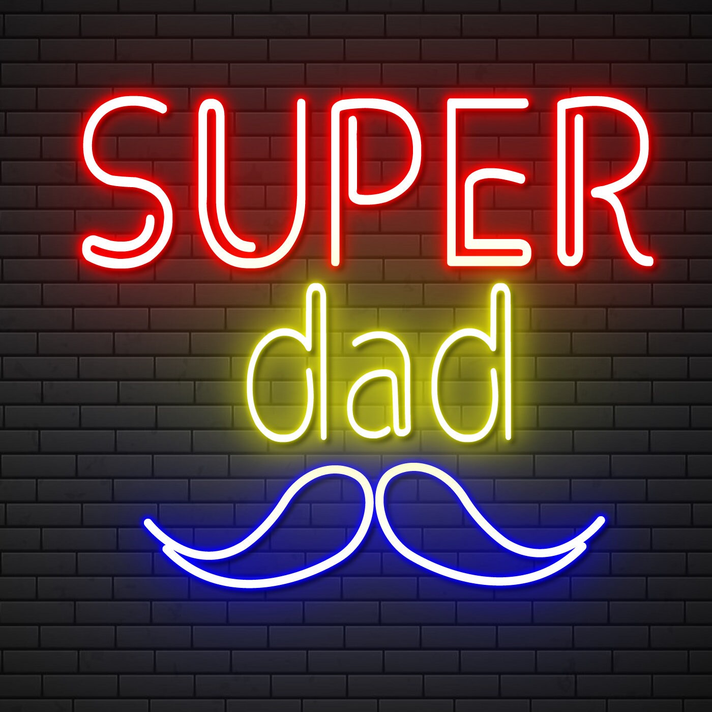 Super Neon Sign Father Day Idea