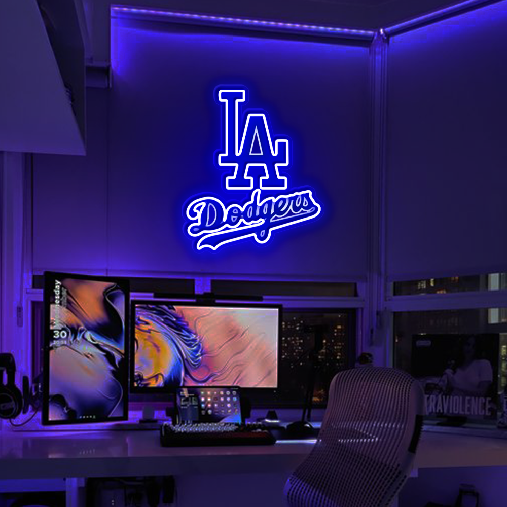 Los Angeles Dodgers Baseball UV Sign