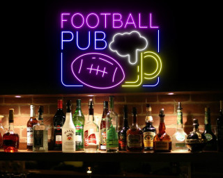 Football Pub Beer Party Pub Neon Signs Outside Decor