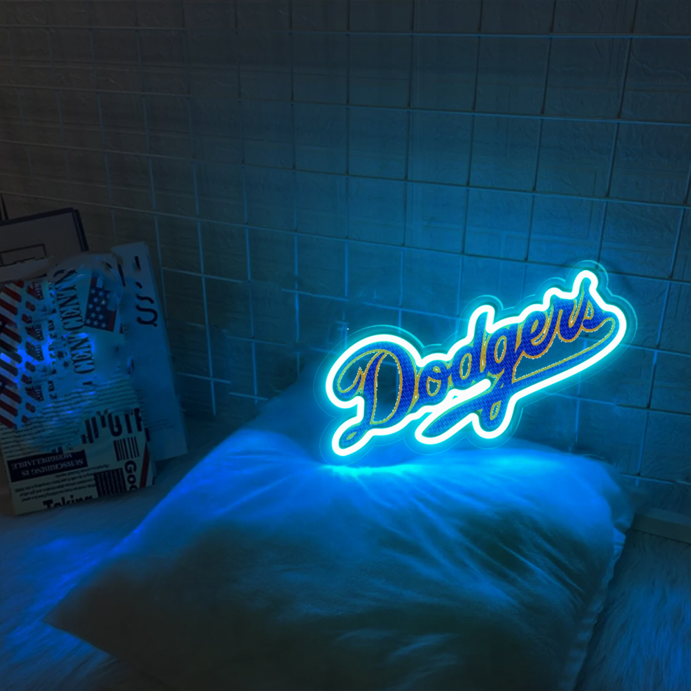 LA Dodgers Baseball UV Sign