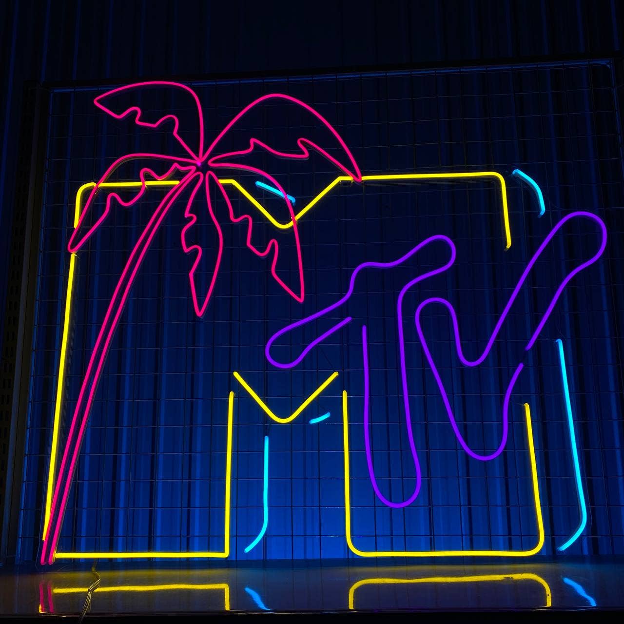 MTV Neon Sign Music Television Led Sign Wall Decor