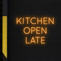 Kitchen Open Late Neon LED Sign Restaurant Sign Decor