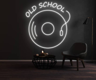 Old School Retro Vinil Neon Sign Retro Home Room Decor