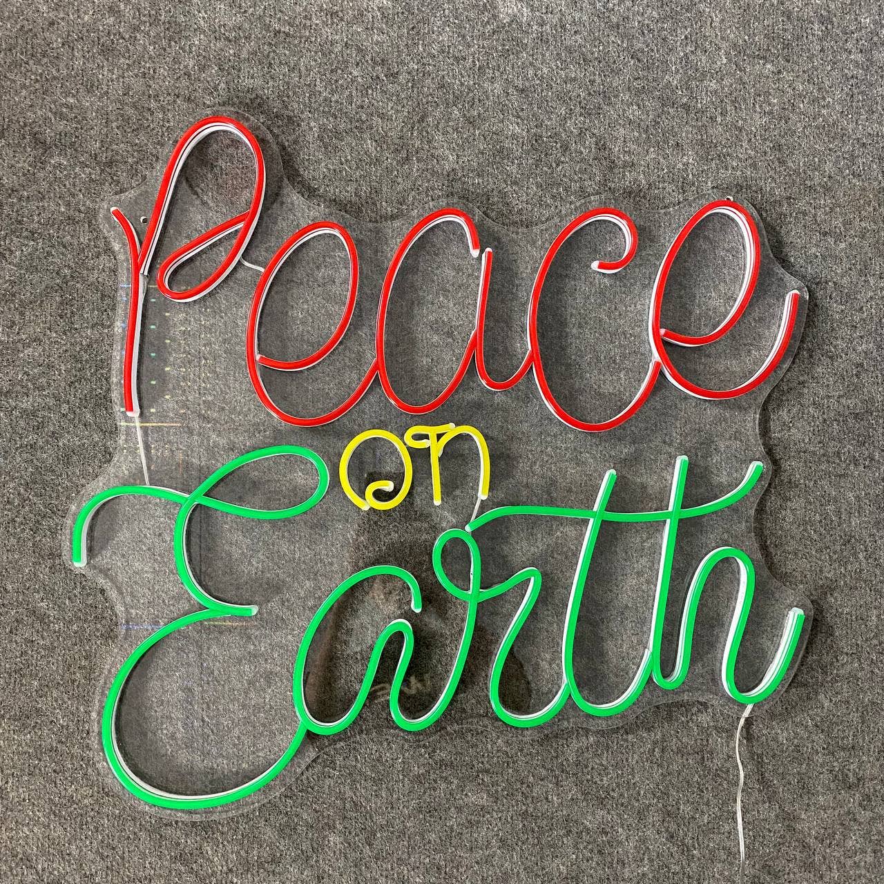 Peach on Earth Neon Sign Christmas Long-lasting Lights Decor