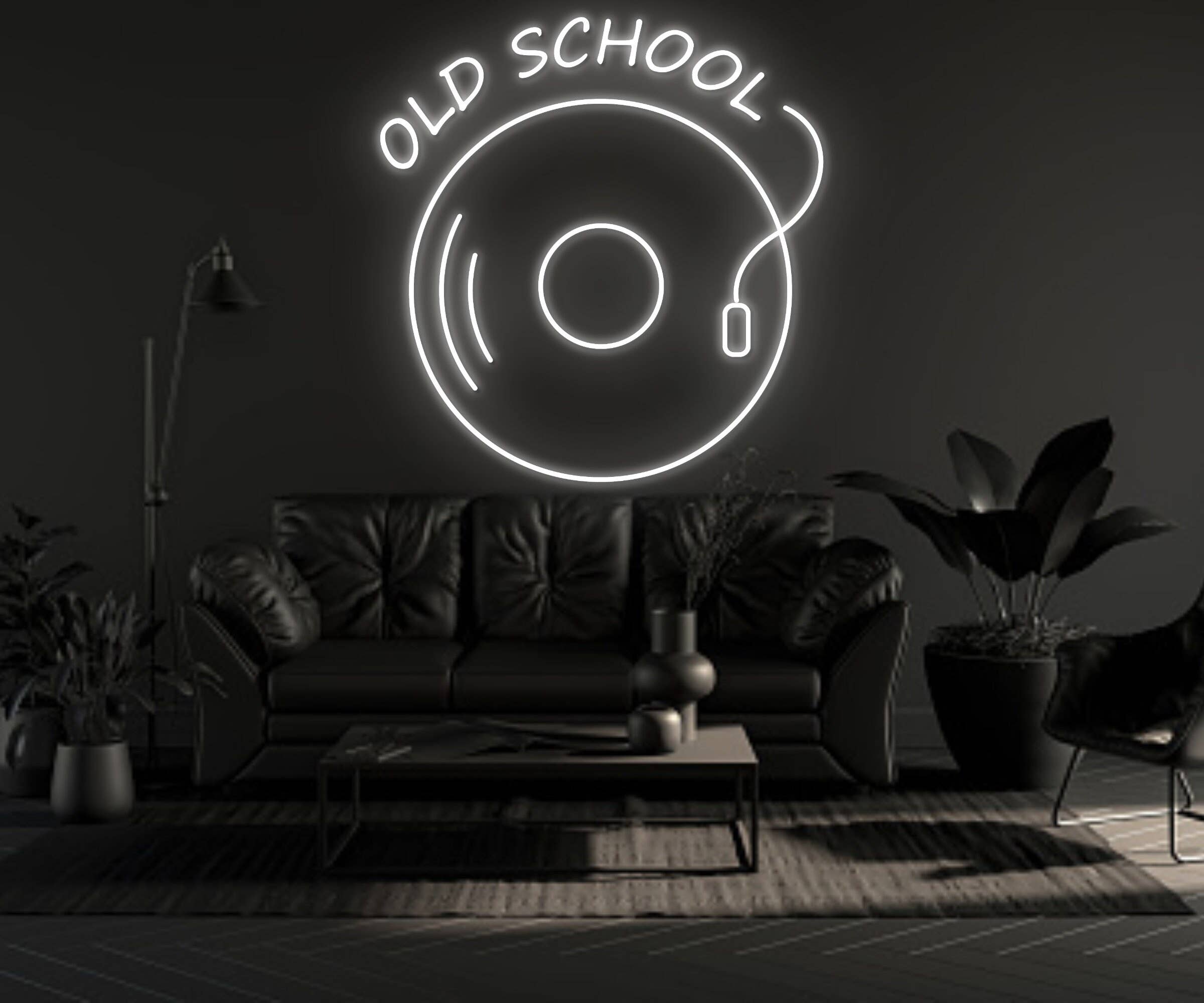 Old School Retro Vinil Neon Sign Retro Home Room Decor