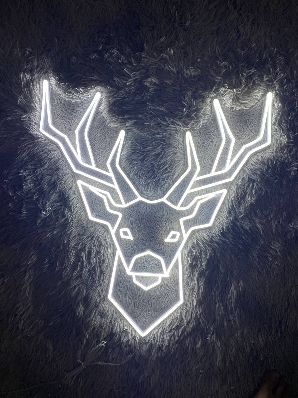 Reindeer Neon Sign Animal Wall Art Decor