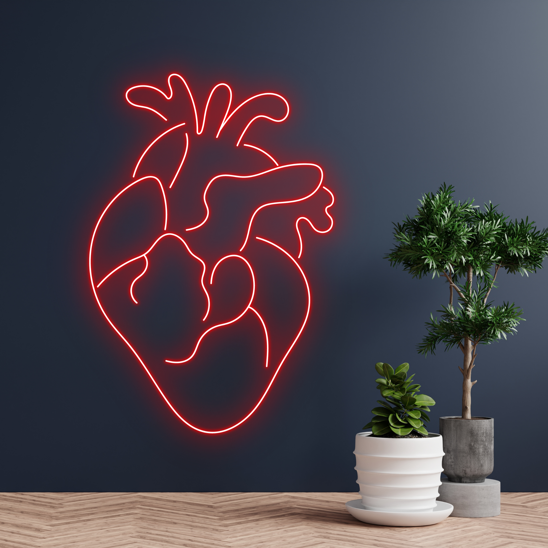 Heart Neon Sign Wall Art Lights Long-lasting Decor