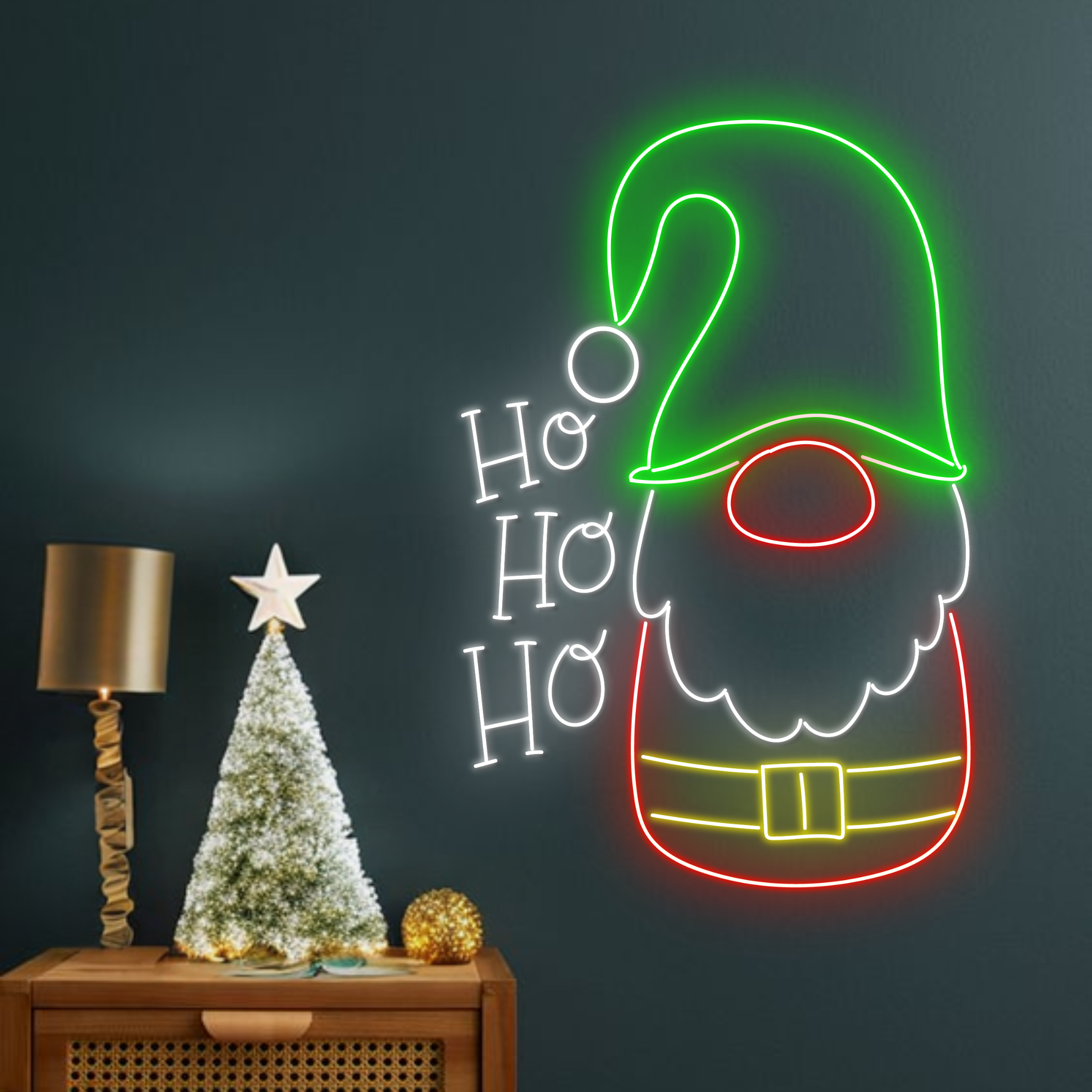 Santa Claus Neon Sign Christmas Long-lasting Lights Decor