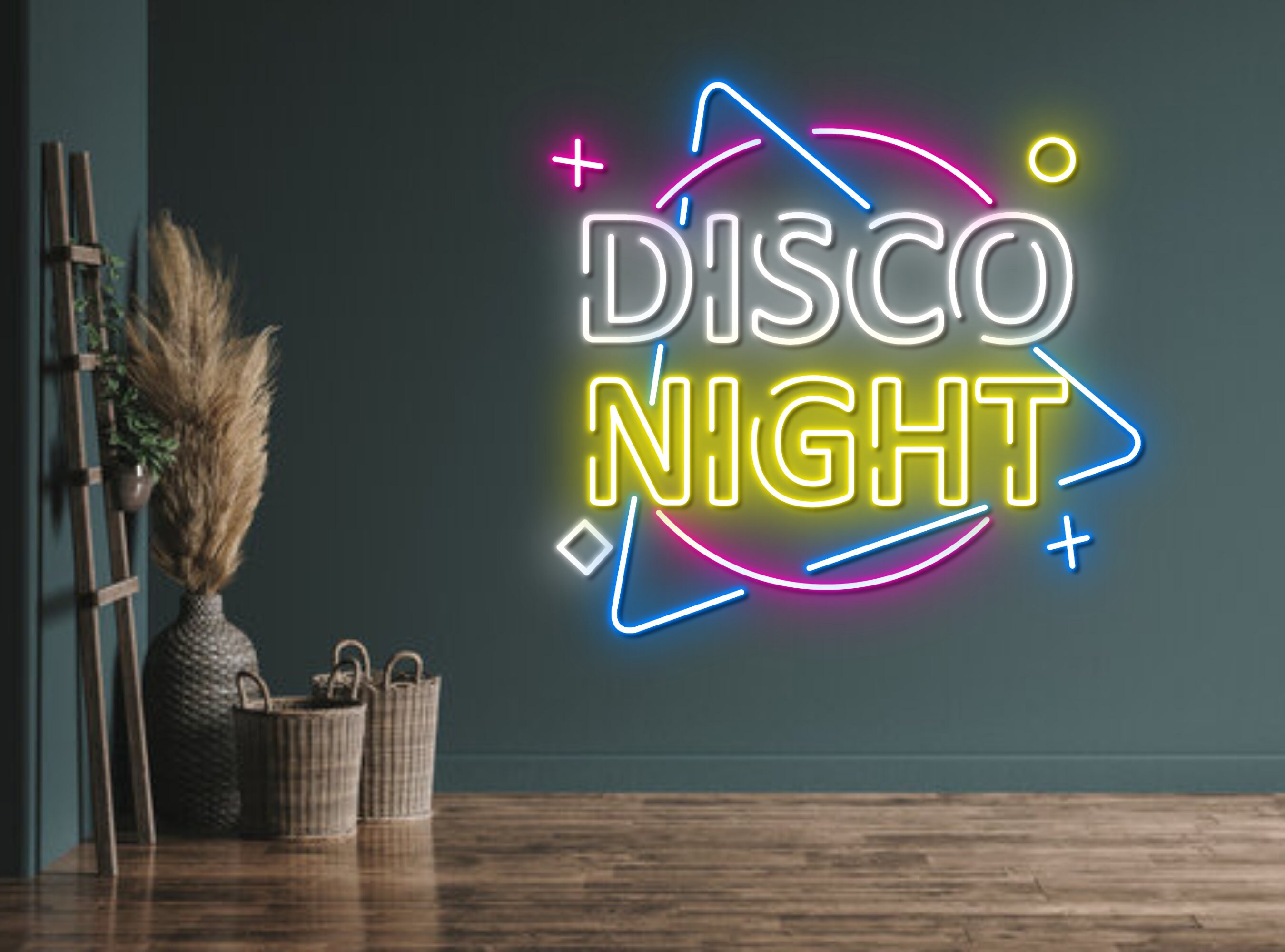 Disco Night Neon Sign DJ Zone