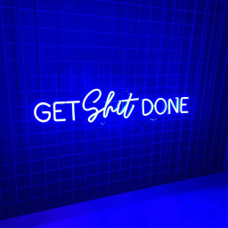 Get Shit Done Neon Sign Trendy Wall Decor