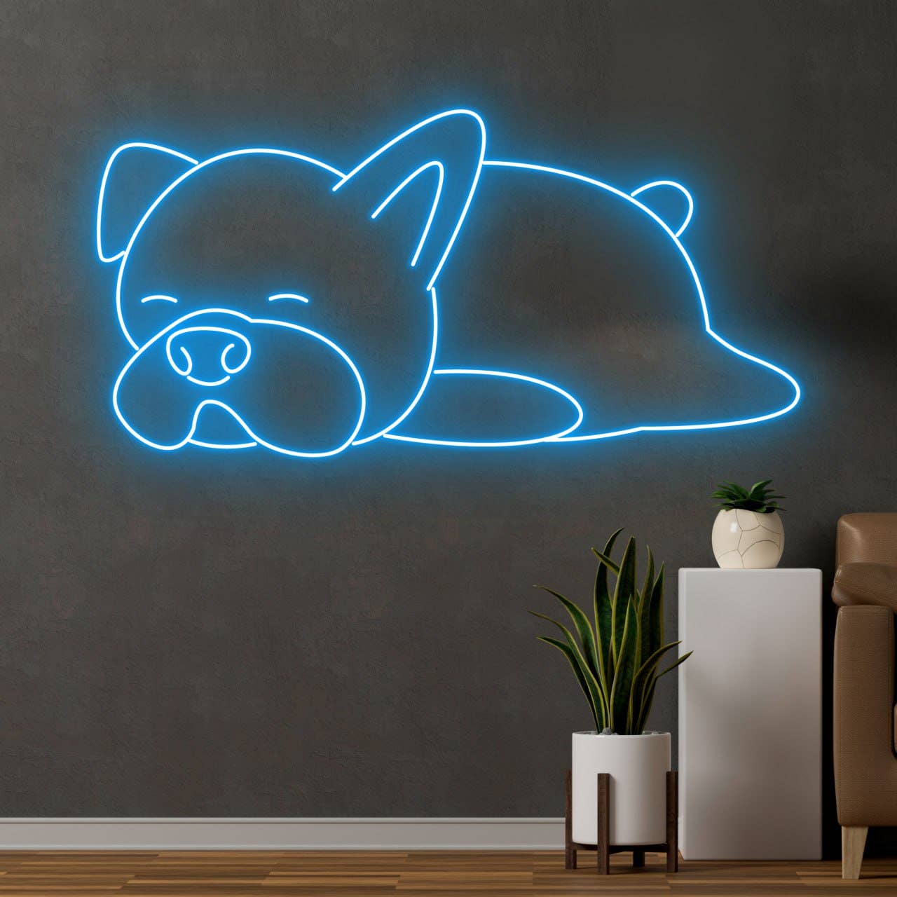 French Bulldog Neon Sign Pet Shop Sign Vet Sign Pet Salon