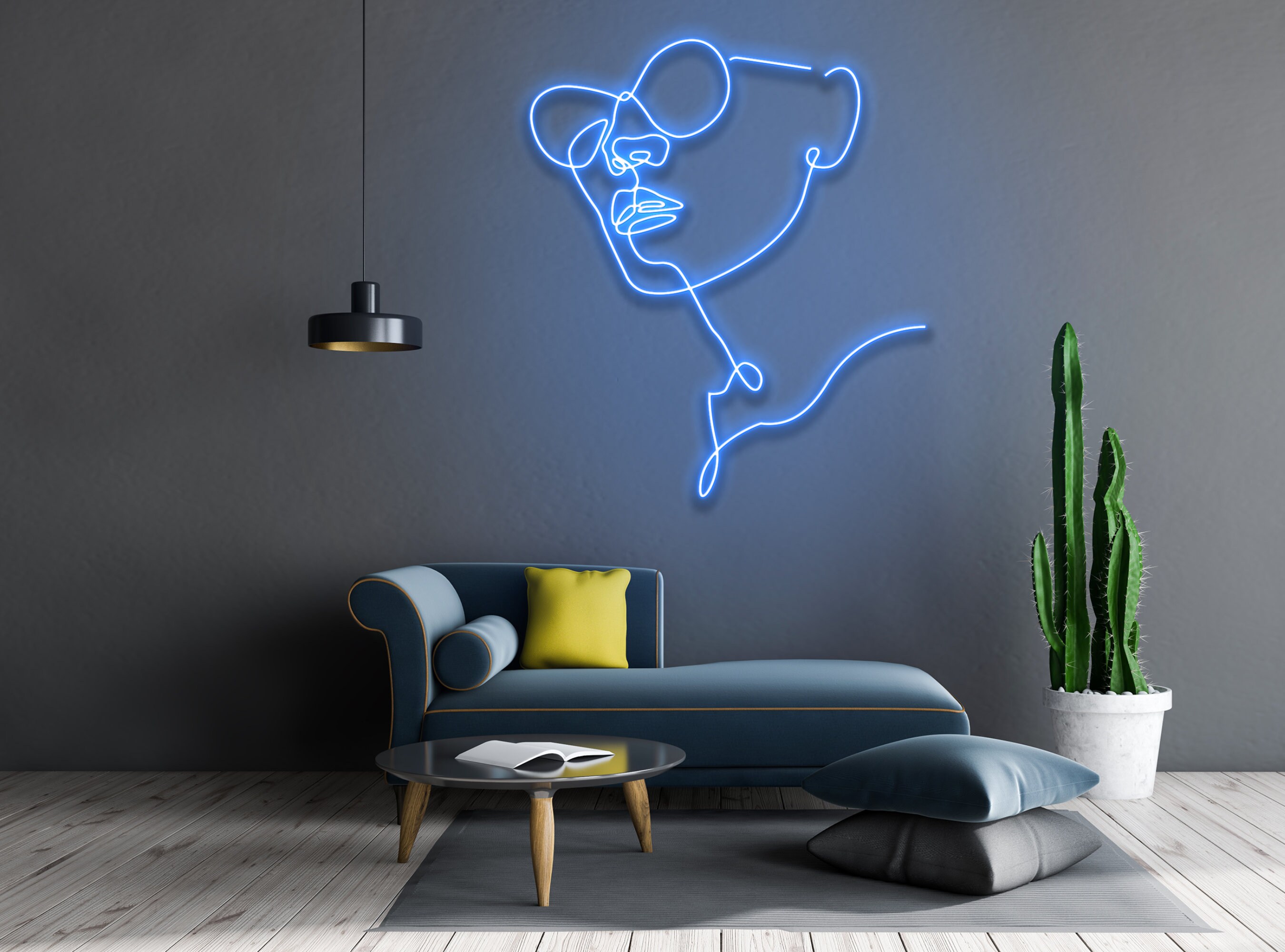 Girl With Sunglasses Neon Sign Custom Neon Sign