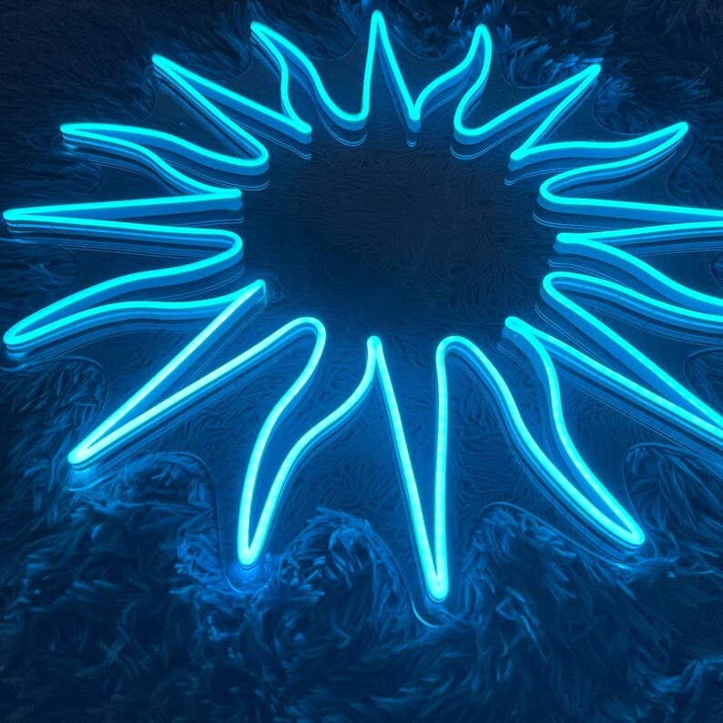 Sunshine Neon Sign Sun LED Lights Room Decor