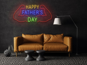 Happy Father's Day Neon Sign Father's Day Gift Idea