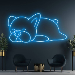 French Bulldog Neon Sign Pet Shop Sign Vet Sign Pet Salon