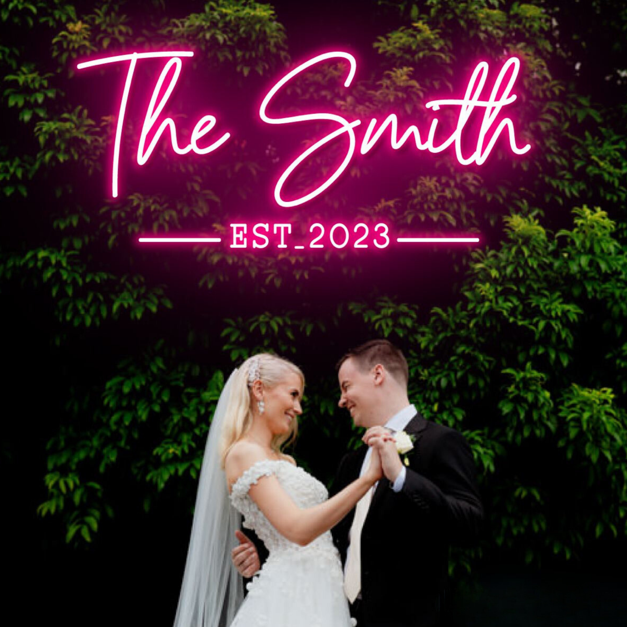 Personalized Wedding Neon Sign Neon Sign Wedding Decor