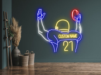 Custom Name Baseball Player Neon Sign Decoration Signage