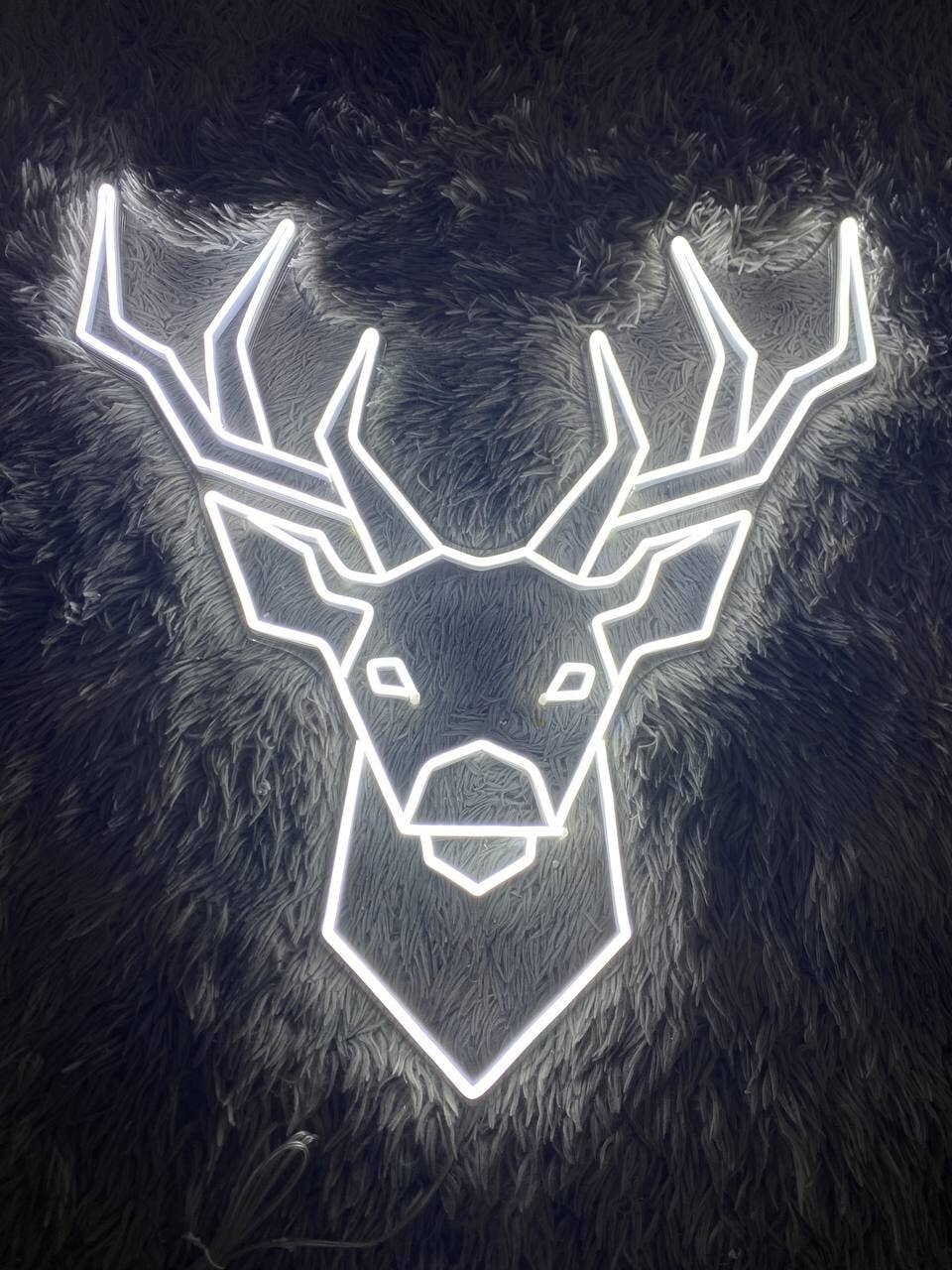 Reindeer Neon Sign Animal Wall Art Decor