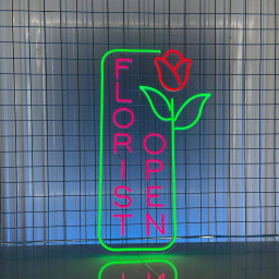 Florist Open Neon Sign Plant Flower Shop Decor Signboard