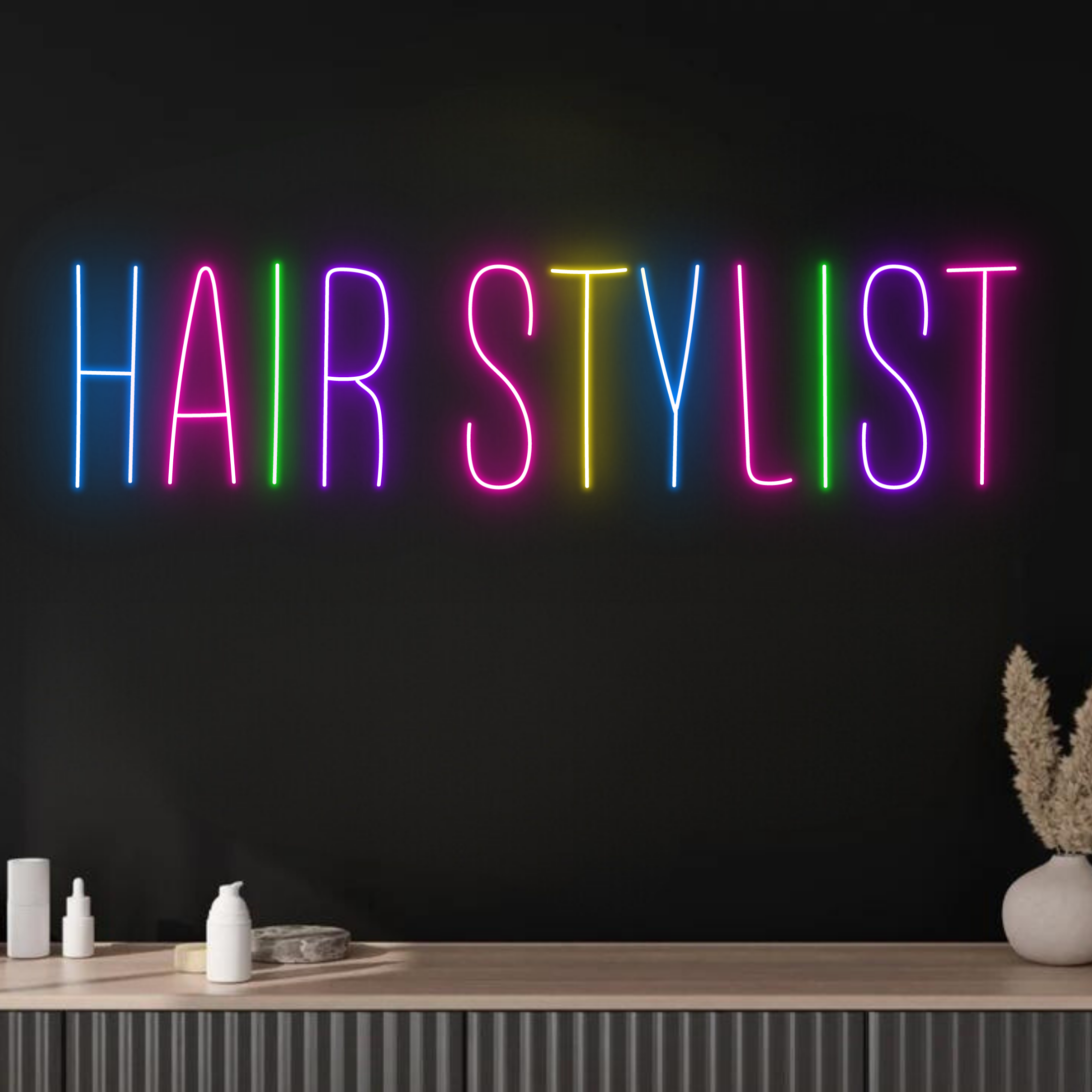 Barber Shop Neon Sign Hair Salon Signboard Wall Decor