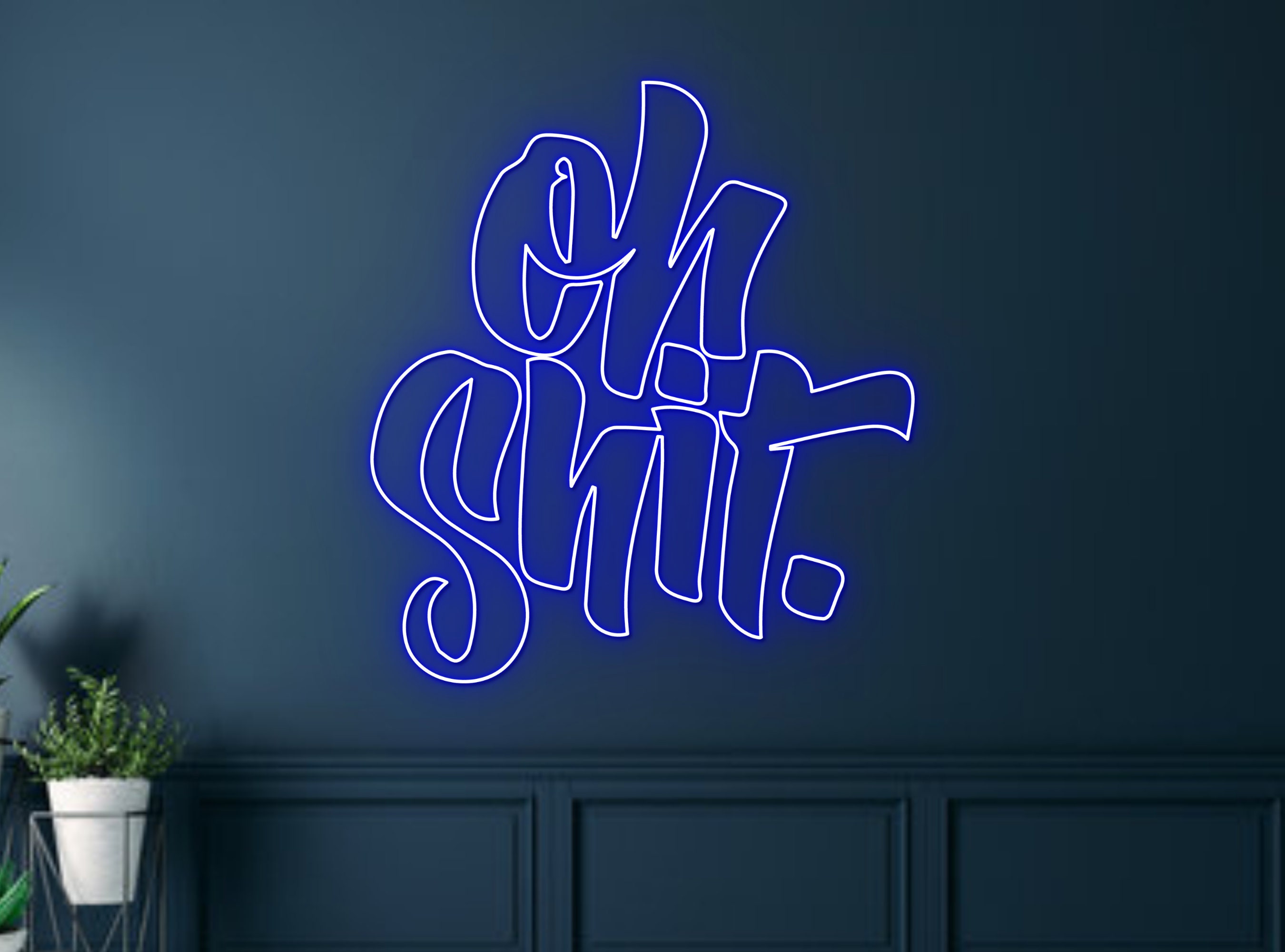 Oh Shit Neon Sign