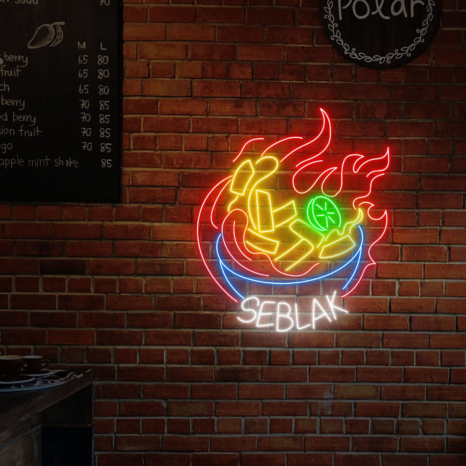 Seblak Indonesian Food Neon Sign Wall Art Decor